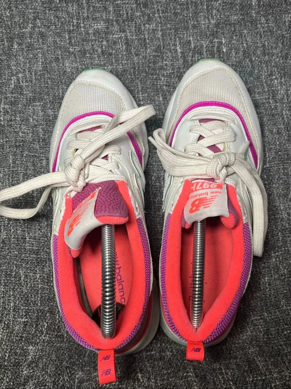 New Balance 997H Womens Size 6.5 White Pink Purple Mint Green Sneakers